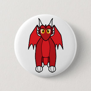 Renthmalan de Ruby Dragon Ronde Button 5,7 Cm