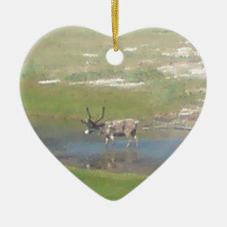 Rentiere im Sommer Keramisch Ornament