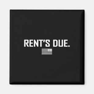 Rent's Due Work Hard Bodybuilder Gewichtheffen TS Magneet