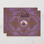 Renvoisié May Victorian Carte Numéro de table (Devant / Derrière)