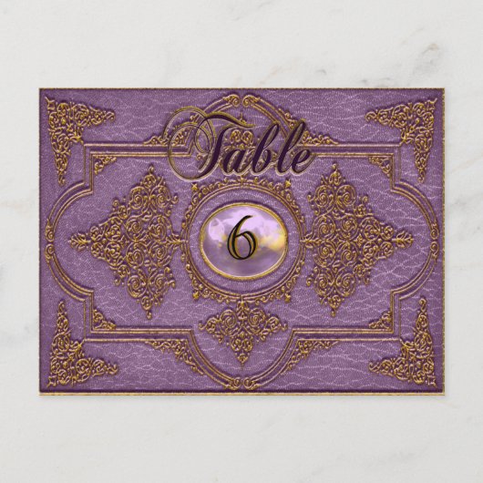 Renvoisié May Victorian Carte Numéro de table (Devant)