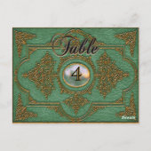 Renvoisié Sage Victoriaans Tafelnummer Kaart (Achterkant)