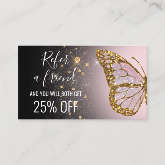 renvoyer un ami papillon sur une carte de référenc (Devant)