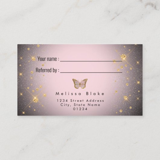 renvoyer un ami papillon sur une carte de référenc (Dos)