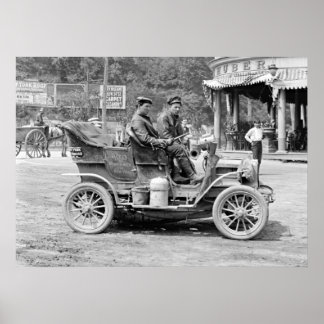 REO Mountaineer Retourneert naar New York 1905 Poster