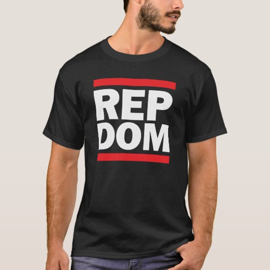 REP DOM Camiseta Negra Basica T-shirt (Voorkant)