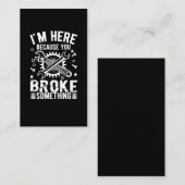 Repairman Funny Craftsman Visitekaartje (Voorkant / Achterkant)