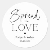 Répandez Les Stickers De Faveur Mariage Amoureuse (Devant)