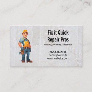 Reparateur Huisrenovatie Repareert Visitekaartje