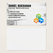 Réparateur | Mur en briques peintes (Devant & derrière)