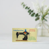 Réparateurs de couture artisanaux Carte de visite (Debout devant)