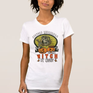Reparateurs van fietsen Heksen schedel sleutel Pom T-shirt