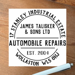 Reparatie Automobielen Rubber Stempel