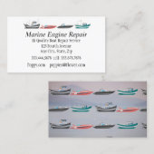 Reparatie scheepsboordmotor visitekaartje (Voorkant / Achterkant)