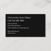 Reparatie van auto glas visitekaartje (Achterkant)