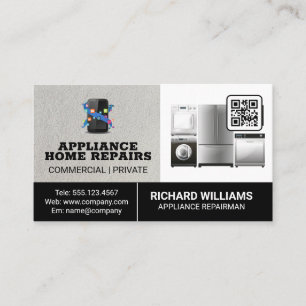 Reparatie van huishoudelijke apparaten   Qr Code Visitekaartje