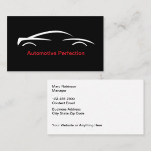 Reparatie van koele auto's visitekaartje