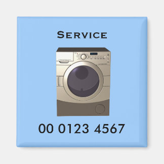 Reparatie - wasmachine service label magneet