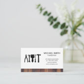 Reparatieprogramma's | Houten planken Visitekaartje (Staand voorkant)