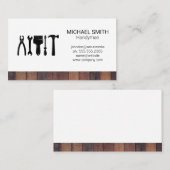 Reparatieprogramma's | Houten planken Visitekaartje (Voorkant / Achterkant)