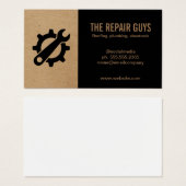 Réparation à domicile | Handyman | Logo de la clé  (Devant & derrière)