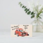 "Réparation de voiture ?" Carte de visite (Debout devant)