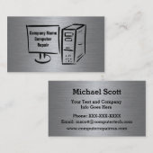 Réparation d'ordinateur ou Carte de visite de supp (Devant / Derrière)