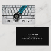 Réparation d'ordinateur, technologie, Cartes de vi (Devant / Derrière)