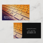 Réparation d'ordinateurs, Cartes de visite techniq (Devant / Derrière)