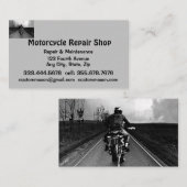 Réparation et service de moto Carte de visite (Devant / Derrière)
