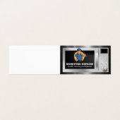 Reparator met moersleutel | Magnetrontoestel Visitekaartjes (Buitenkant ongevouwen)