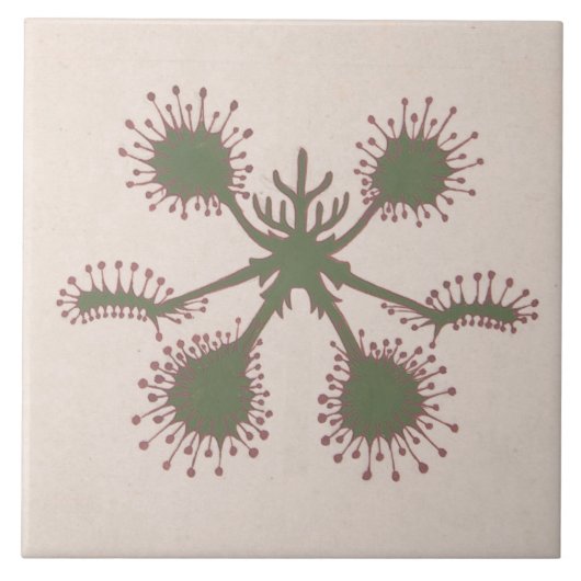 Repareer  Floral Print Tile Tegeltje (Voorkant)