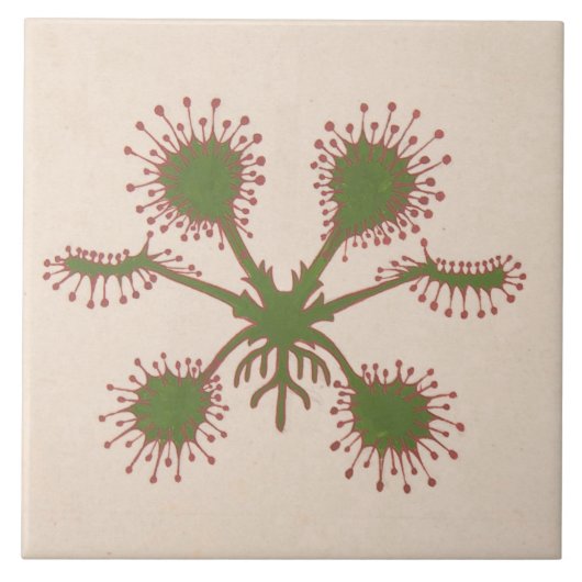 Repareer  Floral Print Tile Tegeltje (Voorkant)