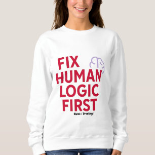 Repareer Menselijke Logica Eerst Minimaal Tech H Trui