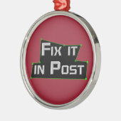"Repareren in Post" VFX-ornament Metalen Ornament (Links)