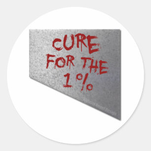 Repareren voor de 1 procent ronde sticker