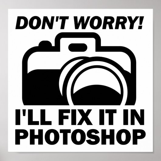 Réparez-le dans Photoshop Affiche drôle (Devant)
