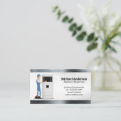 Reparman Fixing AC Unit Appliances Visitekaartje (Staand voorkant)
