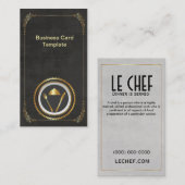 Repas carte de visite Classique (Devant / Derrière)