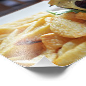 Repas Cheeseburger À Londres Photo Imprimer (Coin)