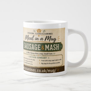 Repas dans une tasse - Saucisse & Purée Jumbo Mug