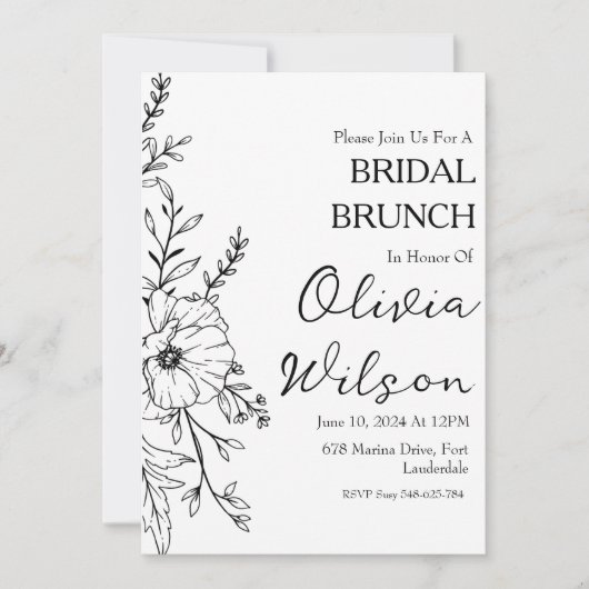 repas de mariage avec la mariée invitations de bru (Devant)
