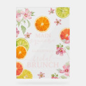 Repas de midi pour la Baby Shower Citron Rose Citr (Recto)
