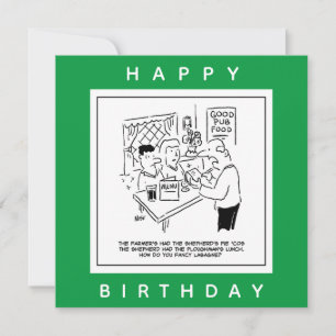 Repas de pub et dessin animé de menu de pub