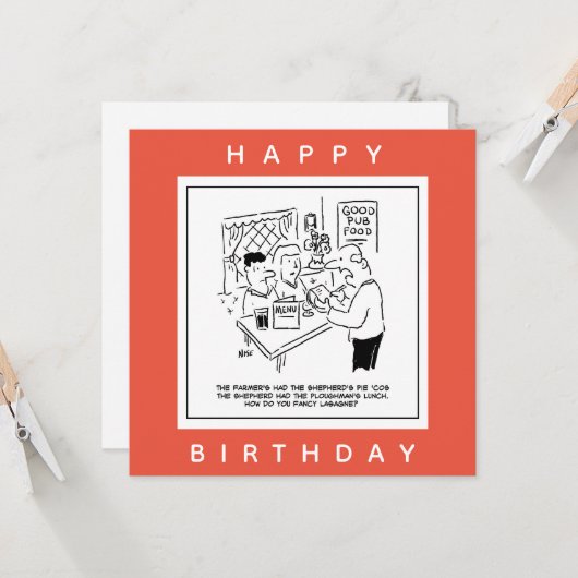 Repas de pub et menu de pub Dessin (Devant/Arrière en situation)