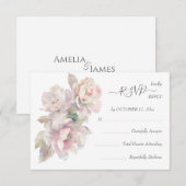 Repas Mariage floral RSVP 2 (Devant / Derrière)