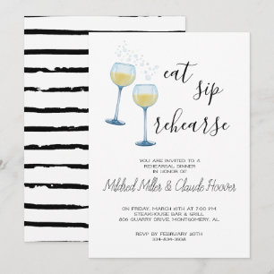 Repas Sip - Dîner de répétition Invitation