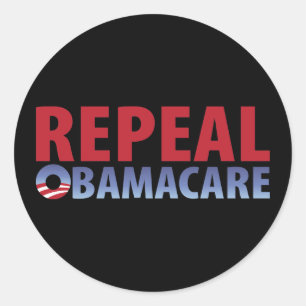 Repeal Obamacare Ronde Sticker