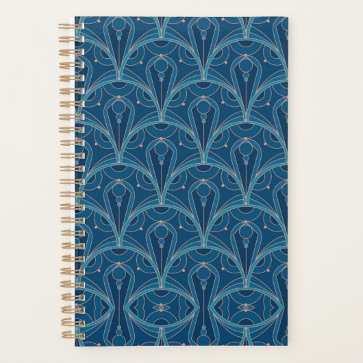Repeating geometric Art Deco pattern Planner (Voorkant)