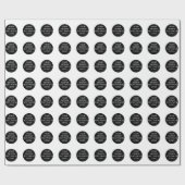 Repeating Logo Business Background Wrapping Paper Cadeaupapier (Vlak)